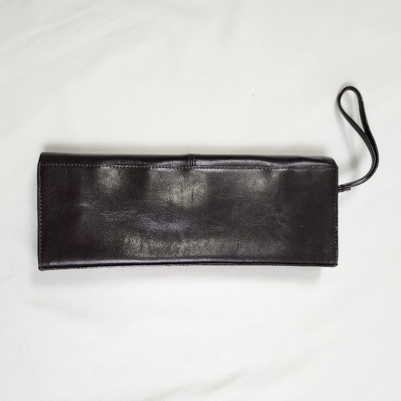 Alfani Brown Genuine Leather Clutch Wristlet Wallet Minimalist Carolyn Core 90s - Picture 7 of 12